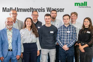 Mall-Umweltpreis Wasser 2025: Sieben Nachwuchstalente für innovative Forschung zur Regenwasserbewirtschaftung ausgezeichnet