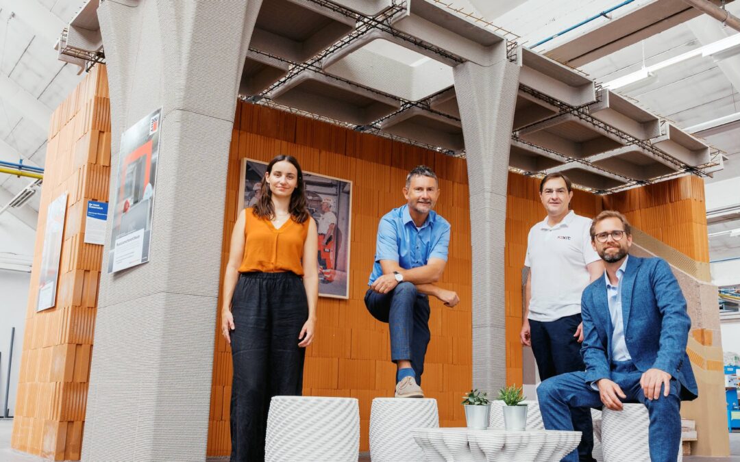 Baumit zeigt 3D-gedruckten Betonpavillon