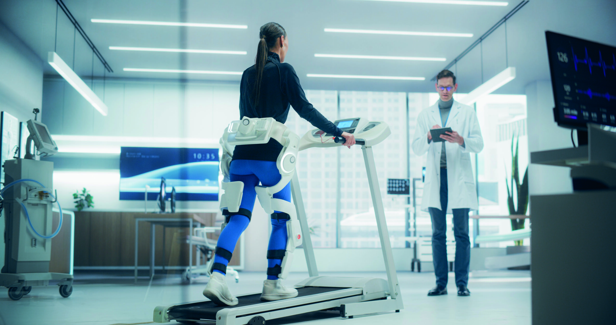 Advanced,Physical,Rehabilitation,In,A,Futuristic,Medical,Lab,Using,An
